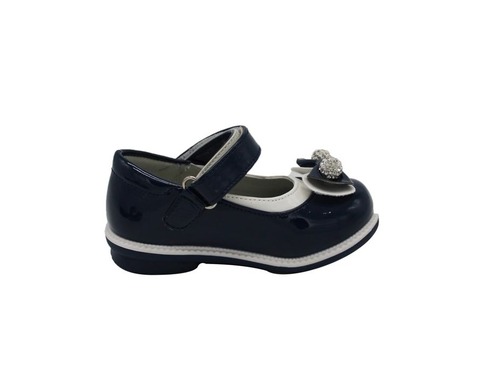 Туфли Tom M для девочек тёмно-синего цвета лакированные Фото 4