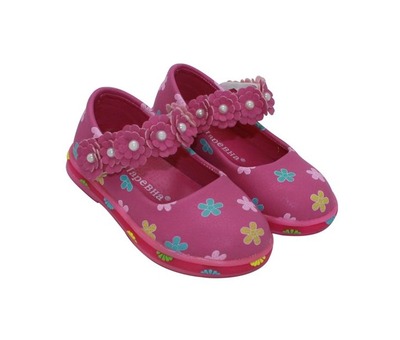 Туфли Царевна для девочек розового цвета светящиеся.