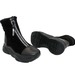 Ботинки Sandalik для девочек чёрного цвета утеплённые