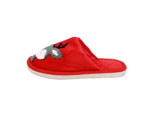 Тапочки Ok Shoes красного цвета. Фото 2