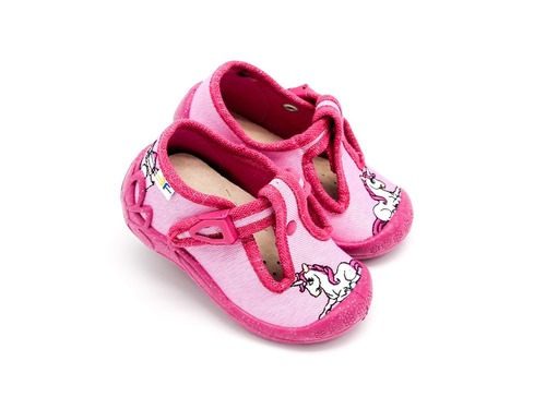 Тапочки Freedom For Feet для девочек розовые с единорогом Фото 1