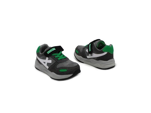 Кроссовки Tom M для мальчиков серо-зелёные на липучке Фото 2