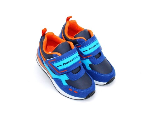 Кроссовки Promax сине-оранжевые светящиеся. Фото 1