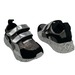 Кроссовки Sandalik для девочек серебро с чёрными вставками