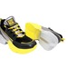 Кроссовки Sandalik для девочек  жёлто-чёрного цвета с серебряными вставками