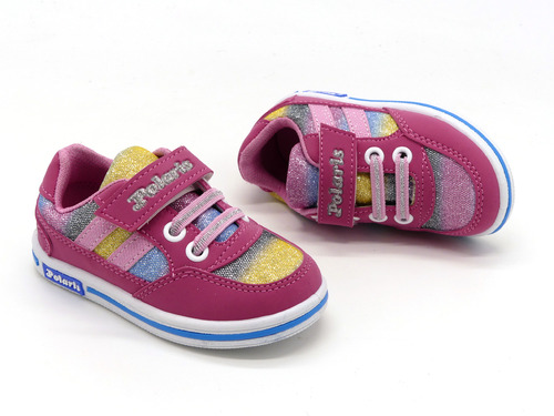 Кроссовки Polaris Kids розовые с блестками Фото 2