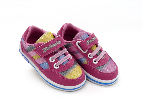 Кроссовки Polaris Kids розовые с блестками Фото 1