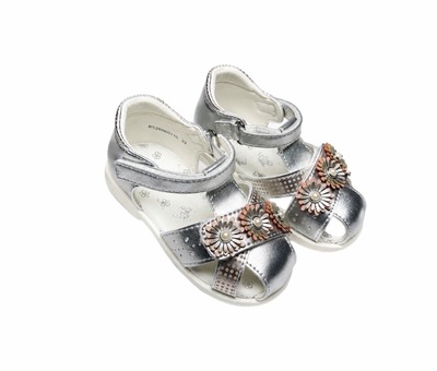 Босоніжки сріблясті закриті Weestep