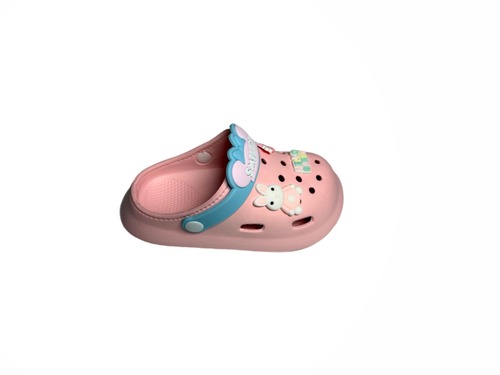 Крокси рожеві з блакитним з джибітсами Babyshop Фото 2