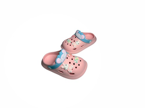 Крокси рожеві з блакитним з джибітсами Babyshop Фото 3
