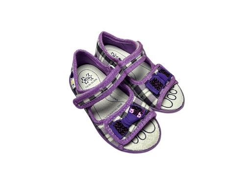 Капчики фіолетові клітинка з бантиком Freedom For Feet Фото 1