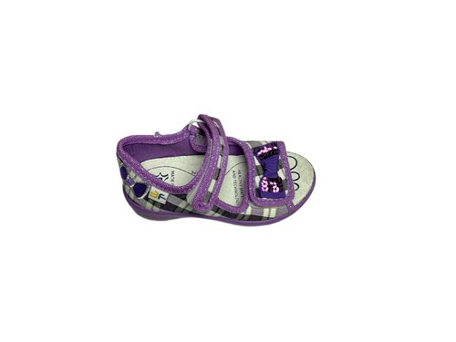 Капчики фіолетові клітинка з бантиком Freedom For Feet Фото 2
