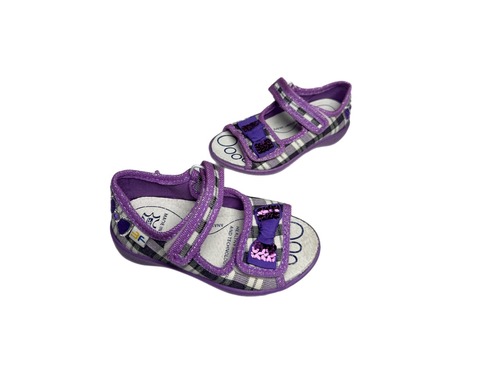 Капчики фіолетові клітинка з бантиком Freedom For Feet Фото 3