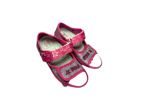 Капчики рожеві з зірочкою блискучі  Freedom For Feet Фото 1