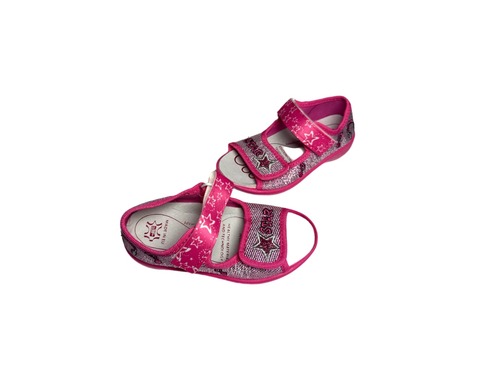 Капчики рожеві з зірочкою блискучі  Freedom For Feet Фото 3