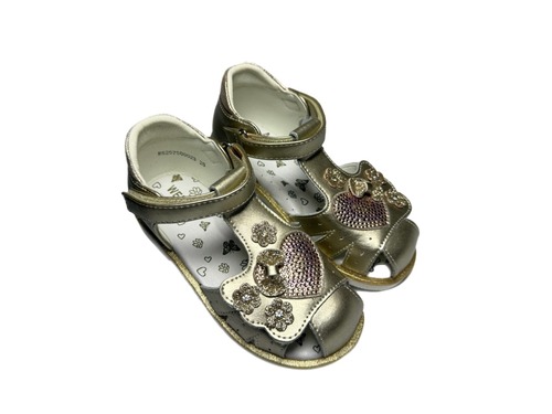 Босоніжки золотисті закриті Weestep Фото 1