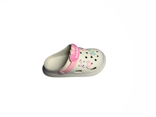 Крокси молочні з рожевим з джибітсами Babyshop Фото 2