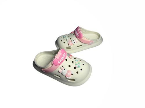 Крокси молочні з рожевим з джибітсами Babyshop Фото 3