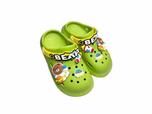 Крокси зелені з жовтим та ведмедиком Babyshop Фото 1