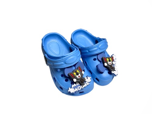 Крокси яскраво блакитні з джибітсами Crocs Фото 1