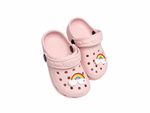 Крокси рожеві з джибітсами Crocs Фото 1
