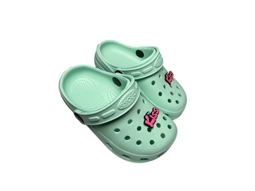 Крокси мятні з джибітсами Crocs Фото 1
