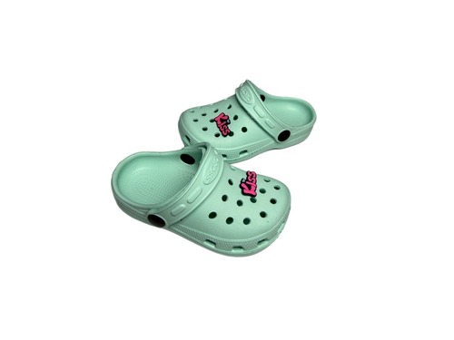 Крокси мятні з джибітсами Crocs Фото 3