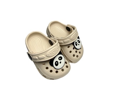 Крокси бежові з джибітсами Crocs