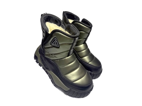 Термо-дутіки чорно-зелені Amy Green Фото 1