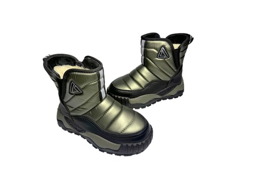 Термо-дутіки чорно-зелені Amy Green Фото 3