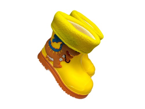 Чобітки жовті з Діно з утеплювачем BBT Фото 1
