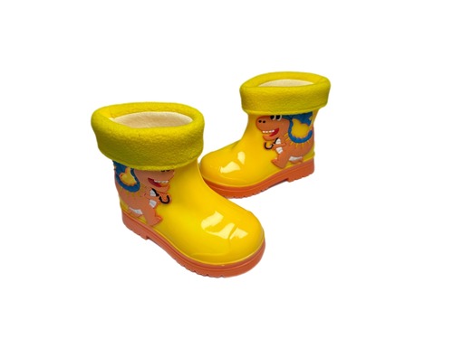 Чобітки жовті з Діно з утеплювачем BBT Фото 3