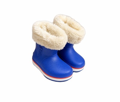 Чобітки яскраво сині з утеплювачем Crocs