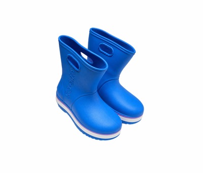 Чобітки блакитні  пінка Crocs