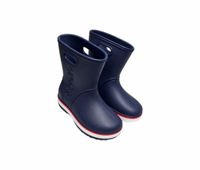 Чобітки темно сині пінка Crocs
