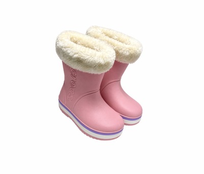 Чобітки пудрові з утеплювачем  Crocs