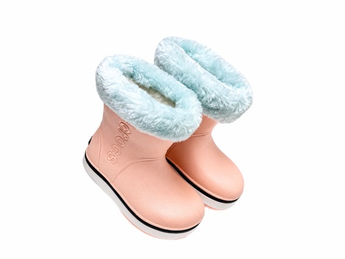 Чобітки персикові з утеплювачем Crocs Фото 1