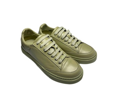 Кросівки зелені нат шкіра Sandalik