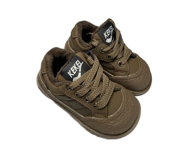 Кросівки шоколадні на флісі Yalike