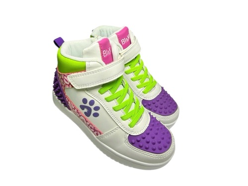 Кросівки фіолетово-Салатові з резиновими шипами BI&KI Фото 1