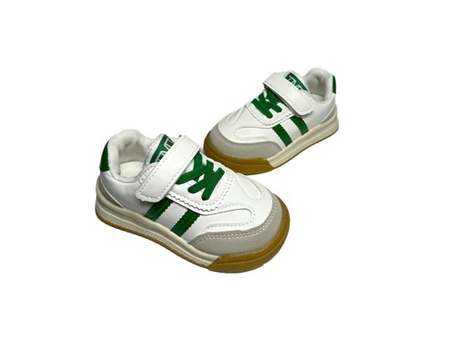 Кросівки білі з сірим з зеленими шнурками ТМТ Фото 3