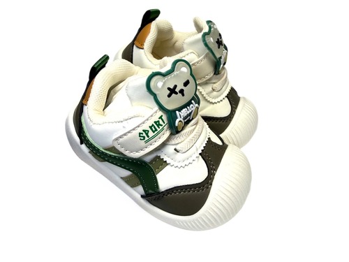 Кросівки молочні з хакі з антивандальним носочком BBT Фото 1