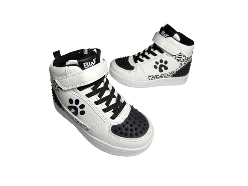 Кросівки чорно-білі з резиновими шипами BI&KI Фото 3