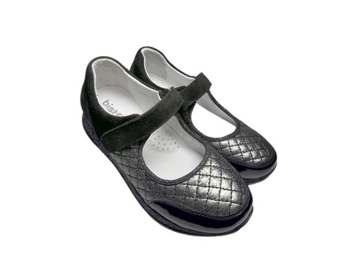 Туфли чорні  сріблясті нат шкіра Bistfor Фото 1