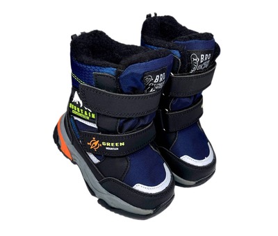 Термо-черевики темно-сині з чорним Том М