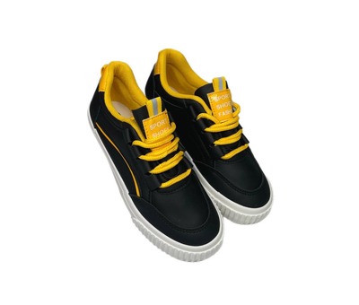 Кросівки Lilin shoes з жовтою шнуровкою