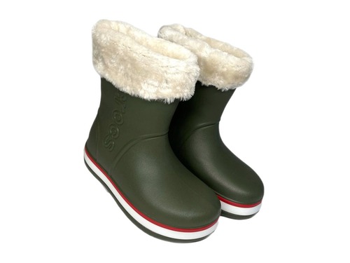 Чобітки хакі з утеплювачем  Crocs Фото 1