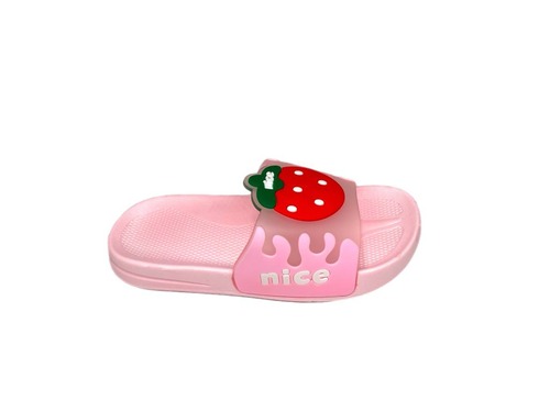 Капчики шльопанці рожеві з полуничкою Fdek shoes  Фото 3