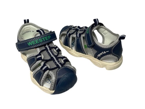 Босоніжки сіньо-сірі з пнтивандальним носком Weestep  Фото 2