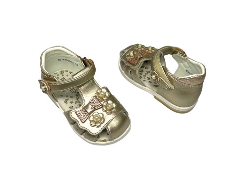 Босоніжки золоті з бантиком  Weestep  Фото 3